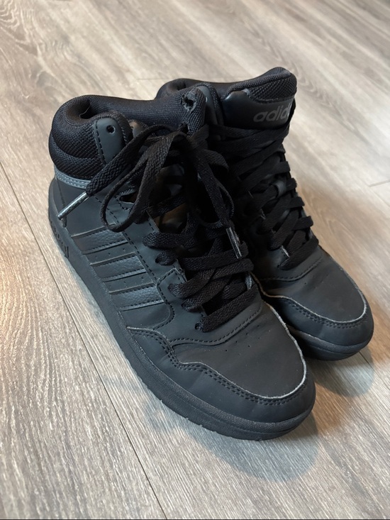 adidas Other - adidas Black Lace-Up High-Top Sneakers BOYS 3.5